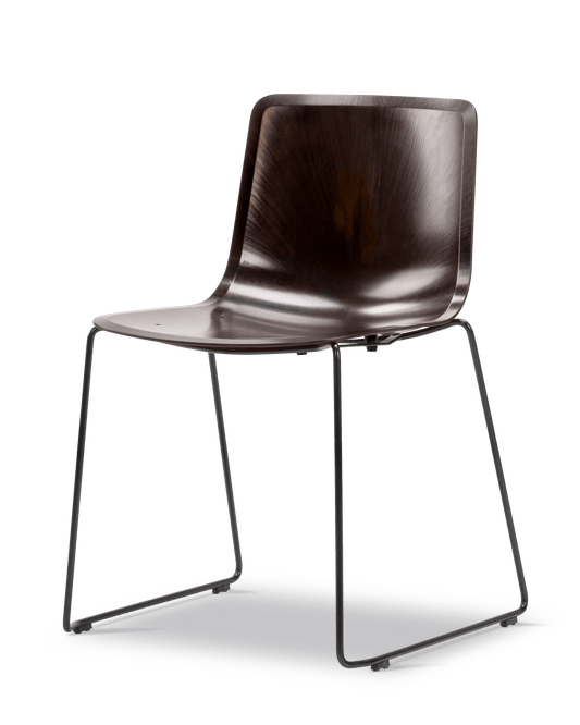 Fredericia Pato Paper Sledge Chair Papershell-sete. Velg understell