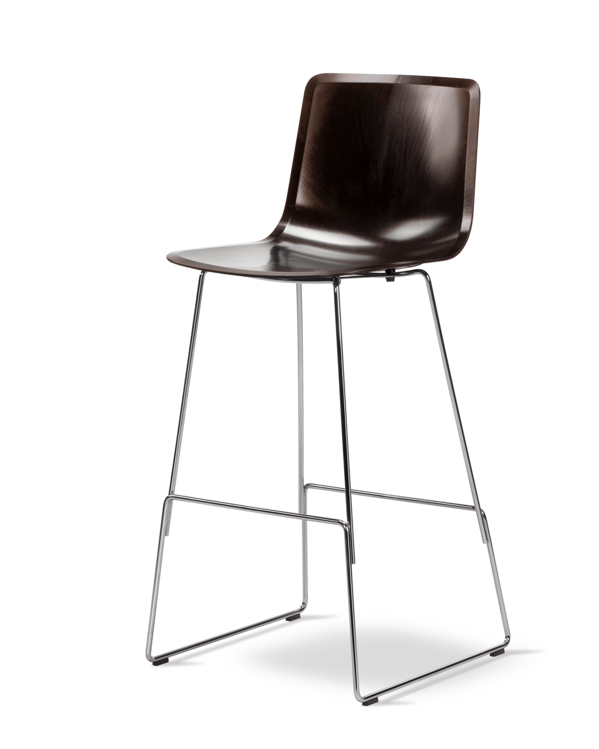 Fredericia Pato Paper Sledge Barstool Papershell-sete. Velg understell og høyde
