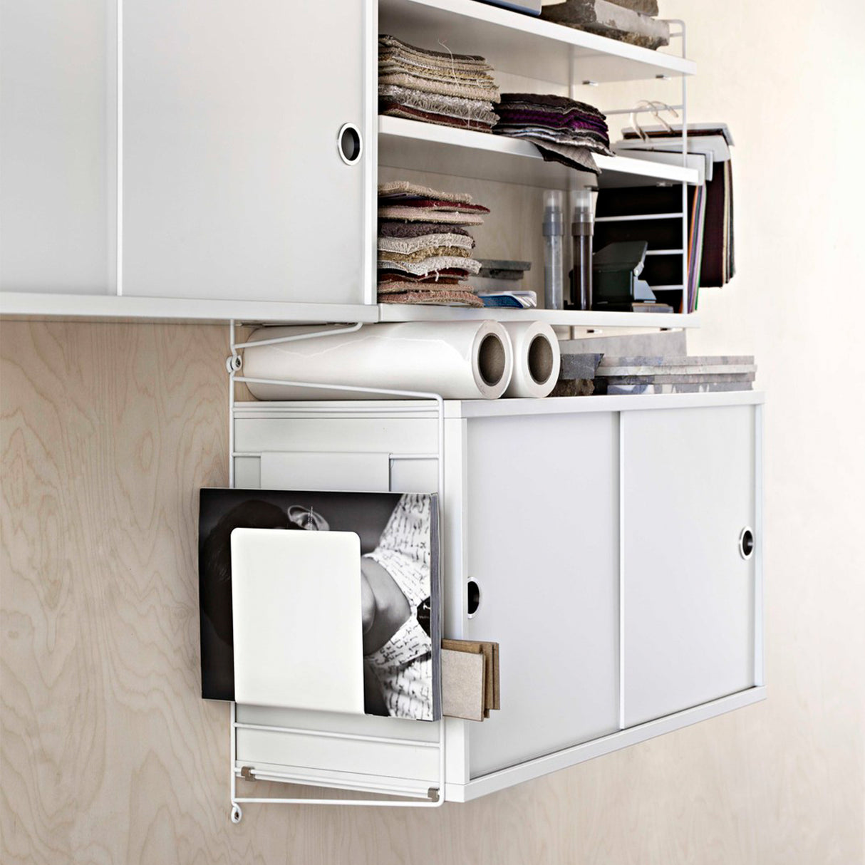 String vegg gavler 50 x 30 cm, 2 pk, i hvit. Bestillingsvare.