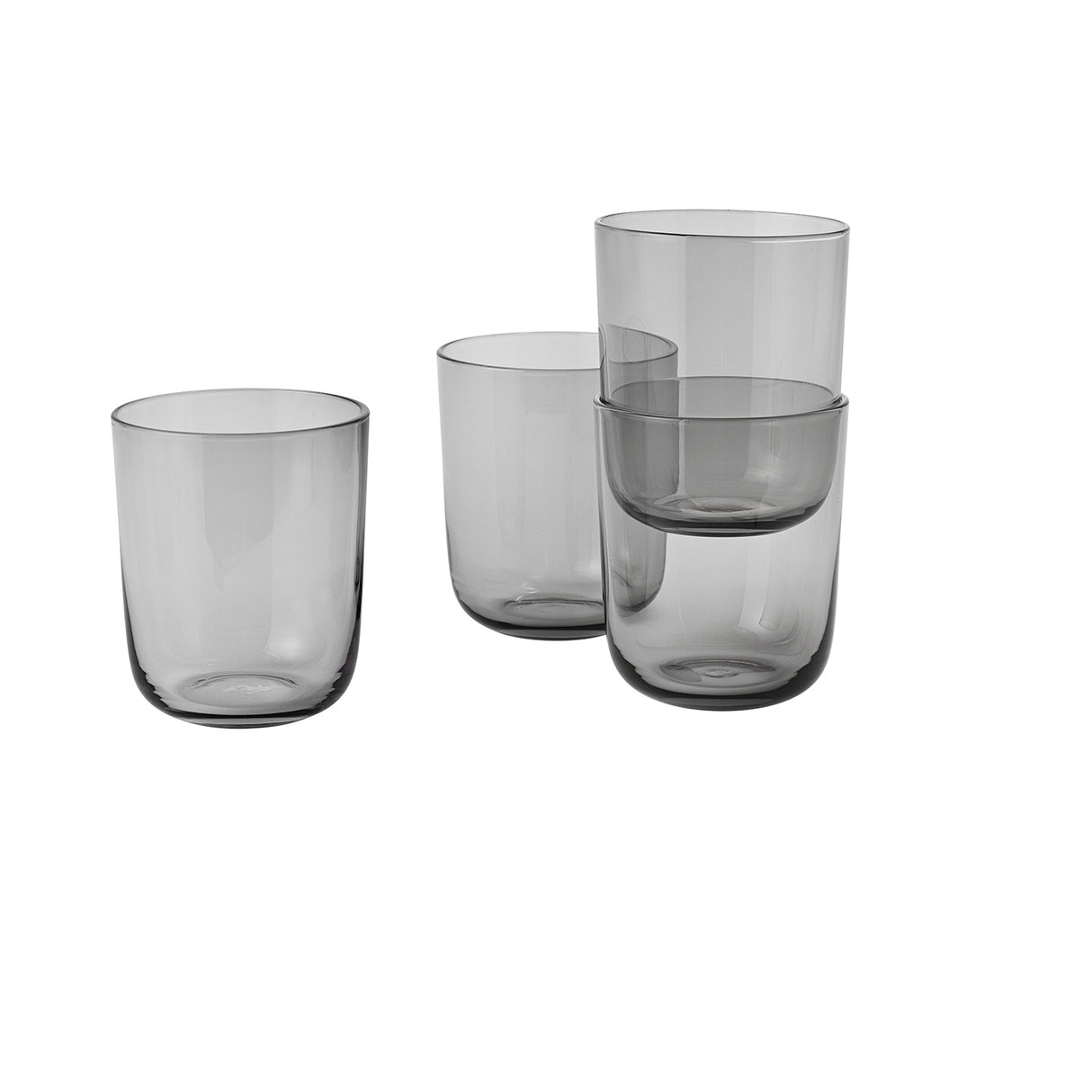 Muuto Corky vannglass 35 cl grå, 4 pk.