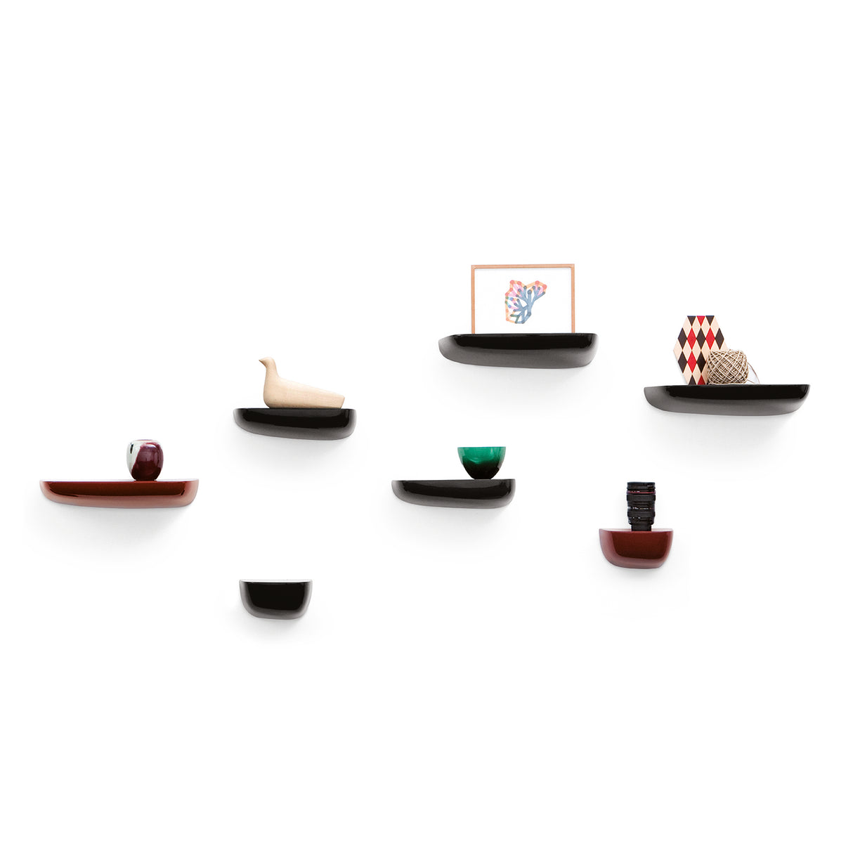 Vitra Corniches hylle small, svart.