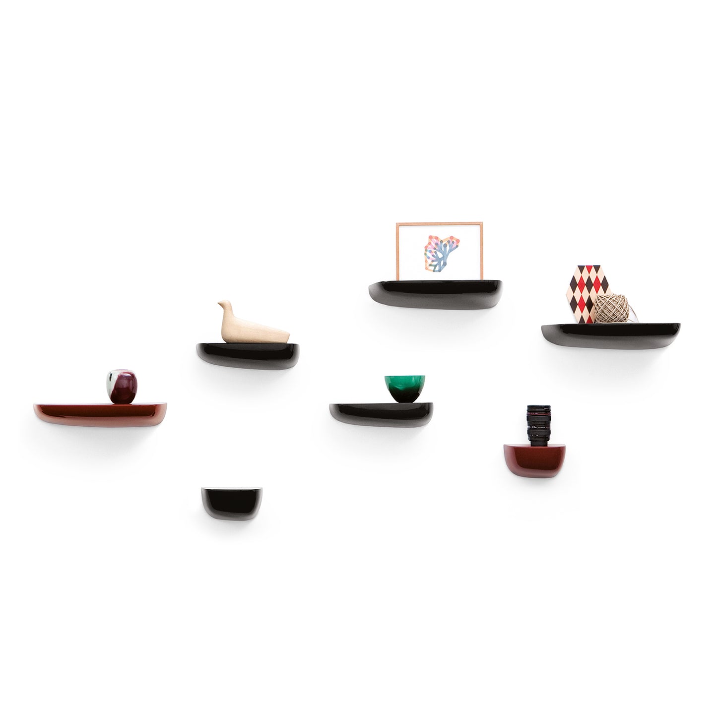 Vitra Corniches hylle small, svart.