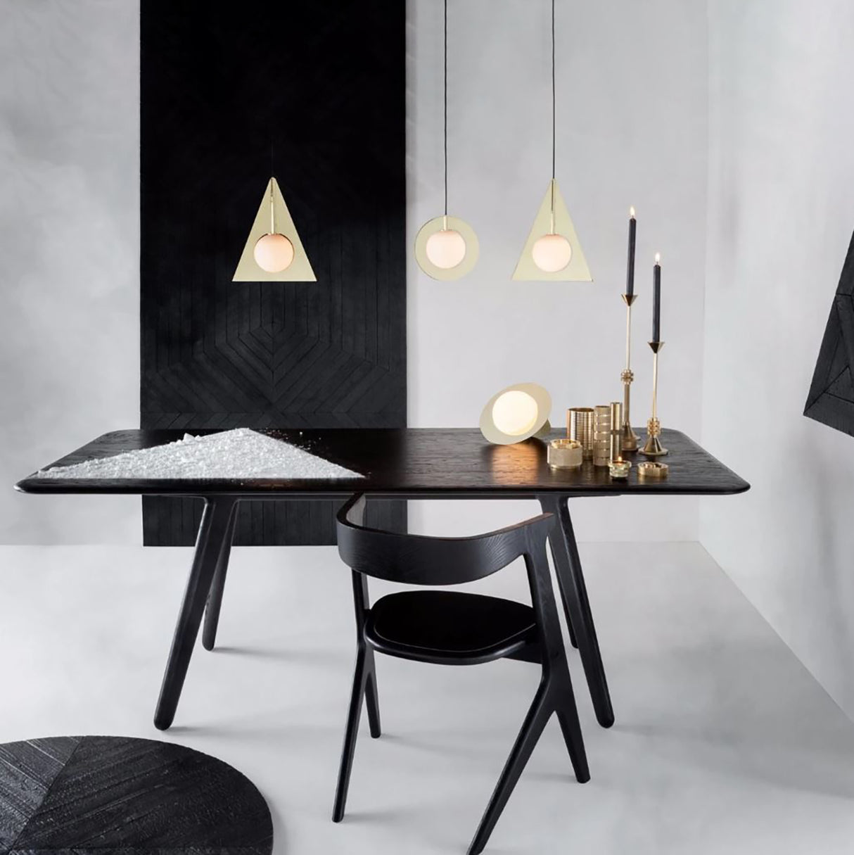 Tom Dixon Plane Round Pendant, Messing