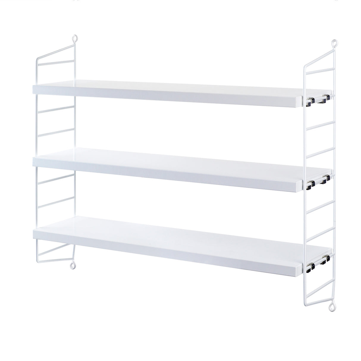 String Pocket hylle, helhvit. Bestillingsvare.