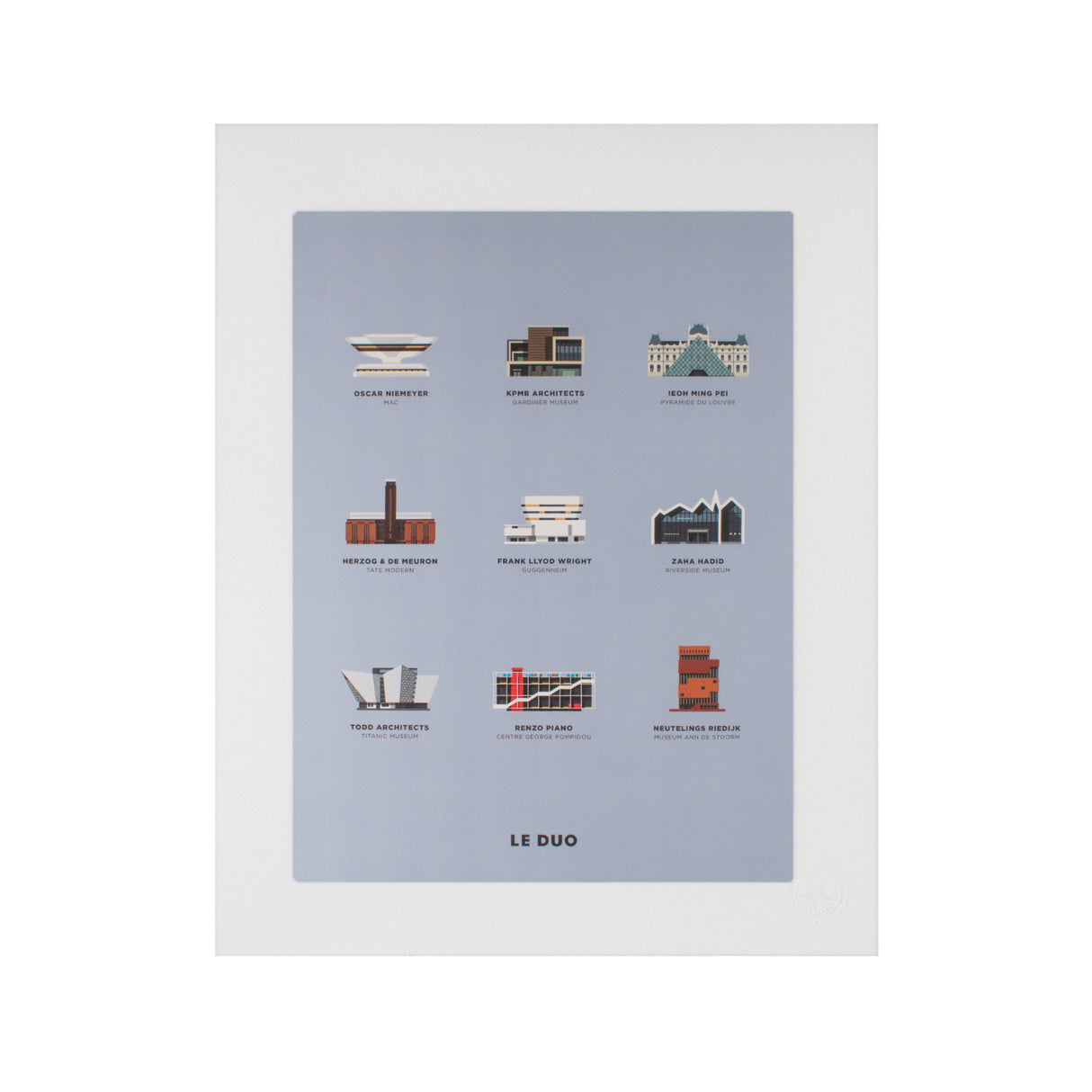 Image Republic Le Duo plakat "PLANCHE MUSÉES" 40X50 cm.