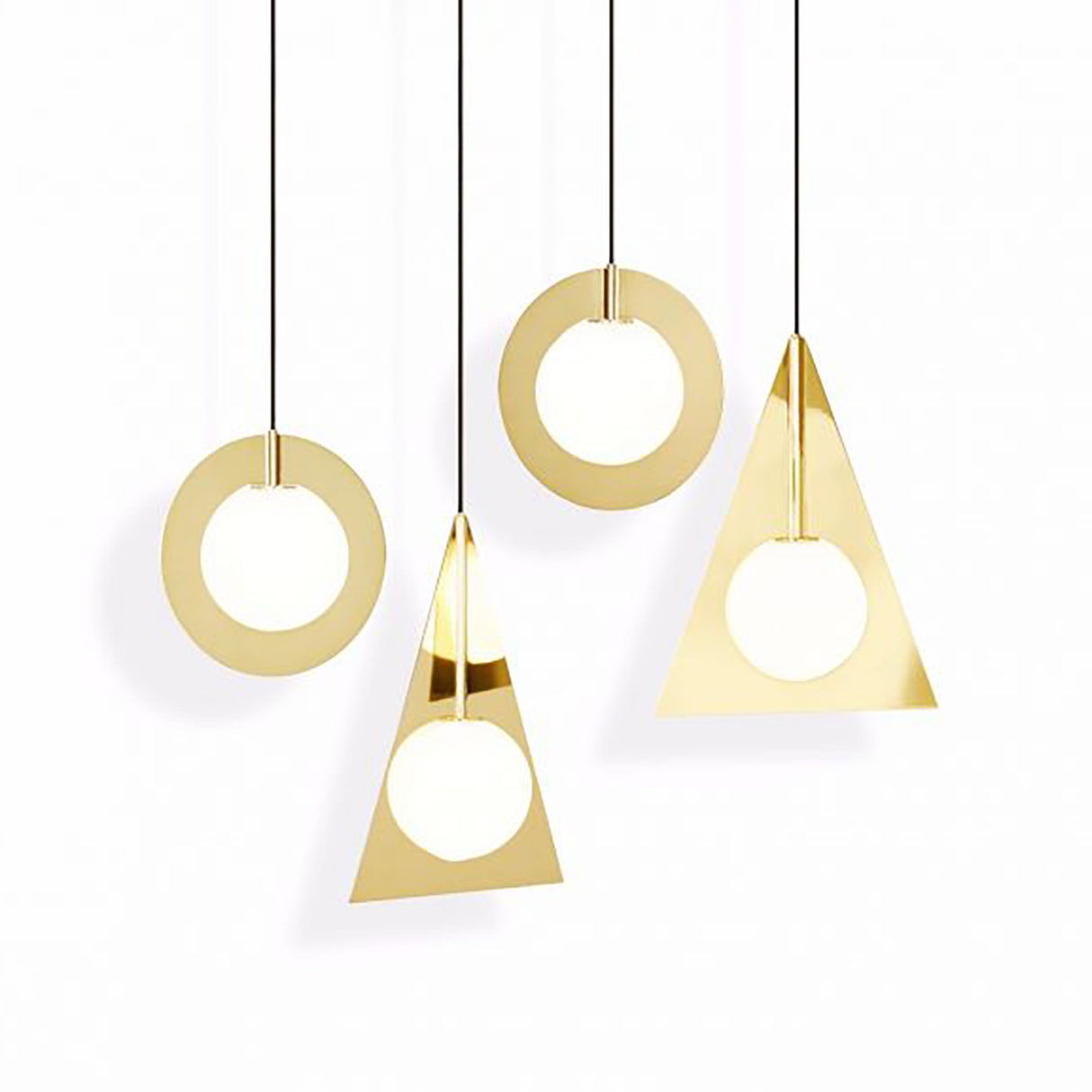 Tom Dixon Plane Triangle Pendel, Messing