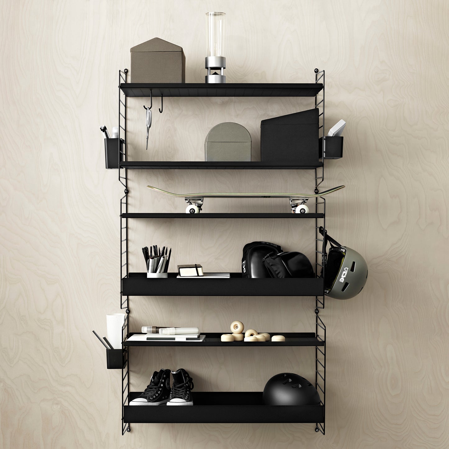String+ Organizers 3-pakk, Sort. Bestillingsvare.