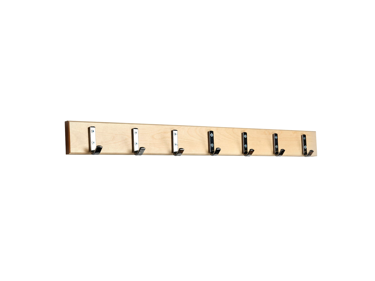 Essem Design Kroklist 1 knaggrekke – krom kroker. Velg farge og lengde.