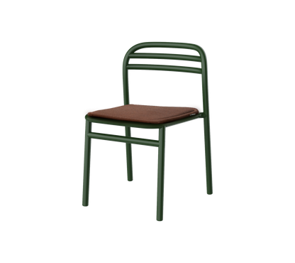 Cane-line Bliss spisestol – Dark green, aluminium / Desert red, Delight m/QuickDry & Airflow