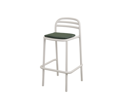 Cane-line Bliss barstol – Sand, aluminium / Light green, Delight m/QuickDry & Airflow