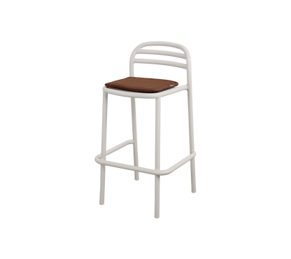 Cane-line Bliss barstol – Sand, aluminium / Desert red, Delight m/QuickDry & Airflow