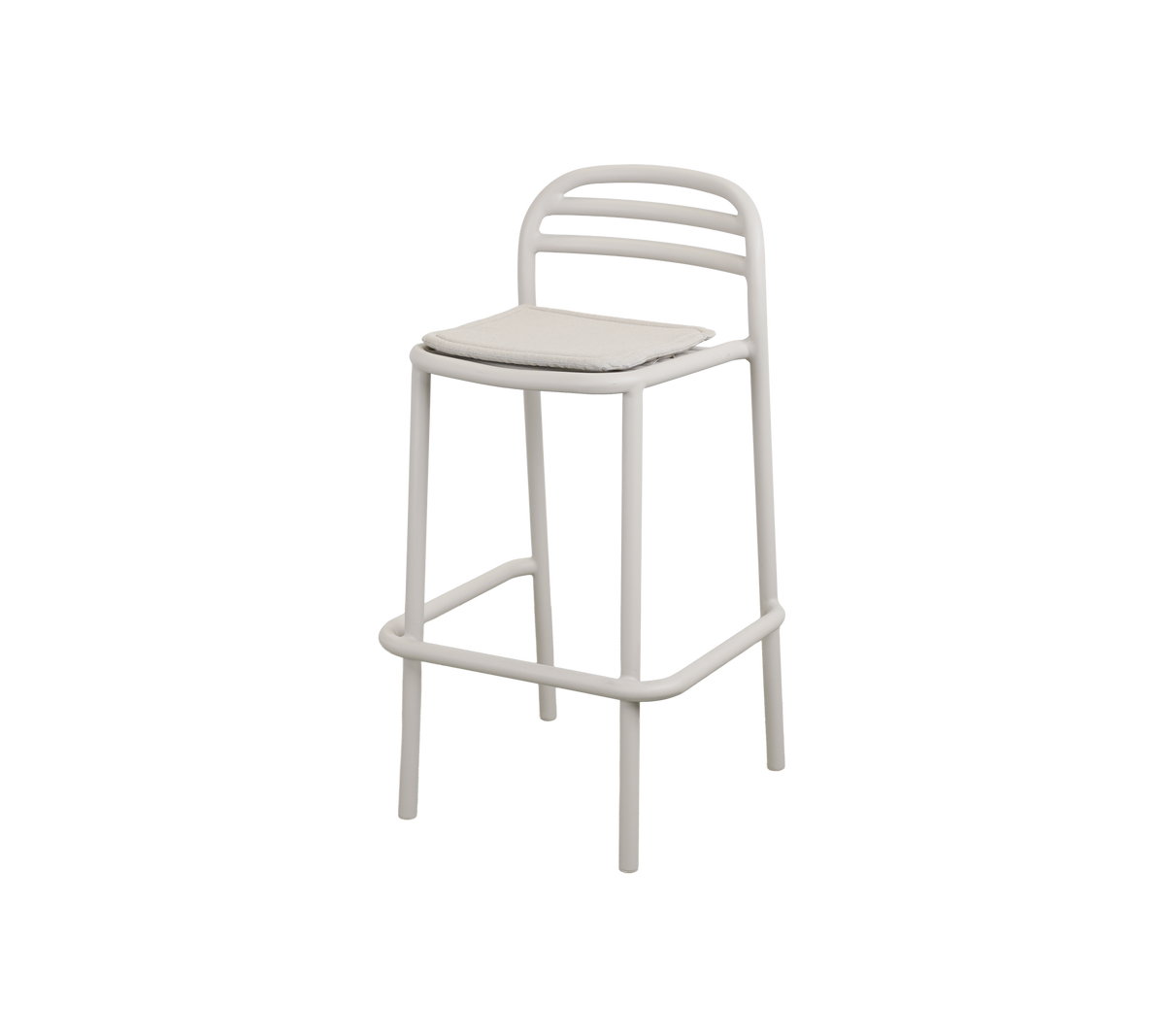 Cane-line Bliss barstol – Sand, aluminium / Sand, Natté m/QuickDry & Airflow
