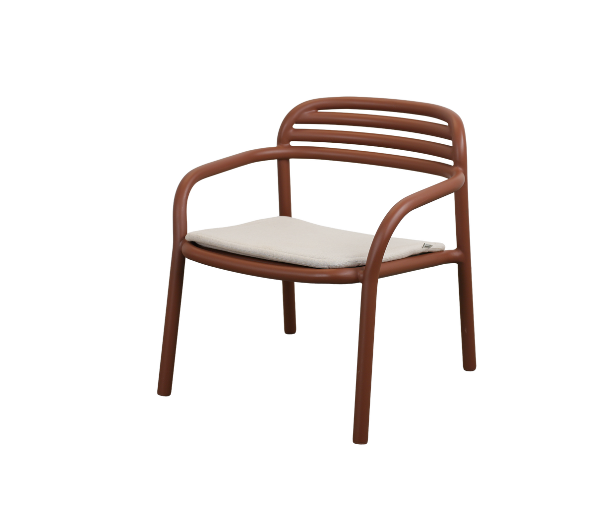 Cane-line Bliss loungestol – Desert red, aluminium / Sand, Natté m/QuickDry & Airflow