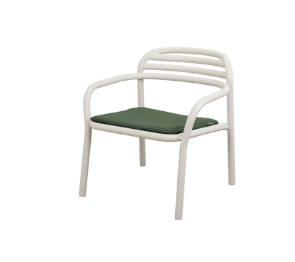 Cane-line Bliss loungestol – Sand, aluminium / Light green, Delight m/QuickDry & Airflow