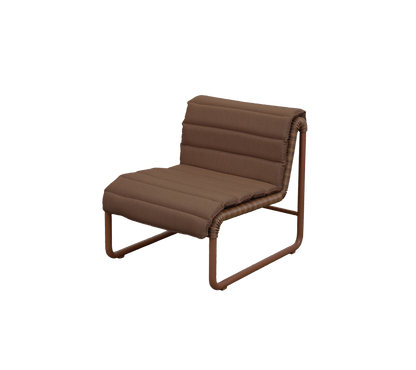 Cane-line Al Dente loungestol – Desert red small round core Weave m/desert red aluminium / Desert red, Delight m/QuickDry & Airflow