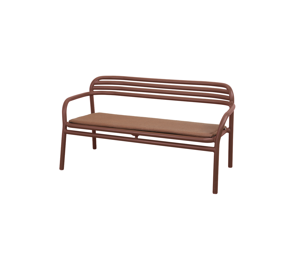 Cane-line Bliss sofa – Desert red, aluminium / Desert red, Delight m/QuickDry & Airflow