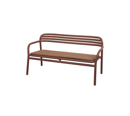 Cane-line Bliss sofa – Desert red, aluminium / Desert red, Delight m/QuickDry & Airflow