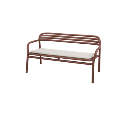 Cane-line Bliss sofa – Desert red, aluminium / Sand, Natté m/QuickDry & Airflow