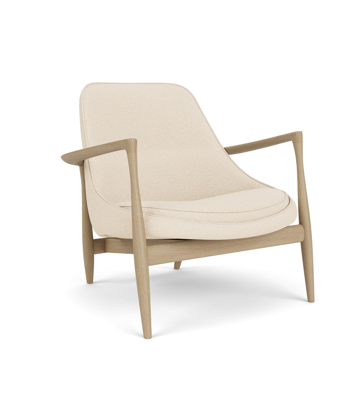 Audo Copenhagen Elizabeth Lounge Chair lenestol. Velg tekstil og treverk