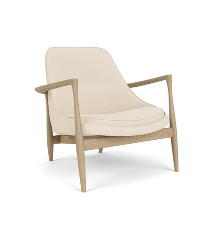 Audo Copenhagen Elizabeth Lounge Chair lenestol. Velg tekstil og treverk