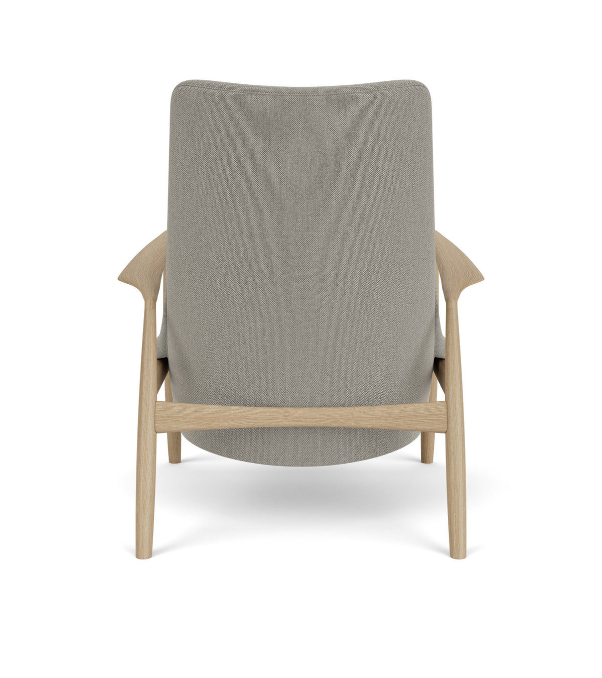 Audo Copenhagen The Seal Lounge Chair lenestol, høy rygg. Velg tekstil og treverk