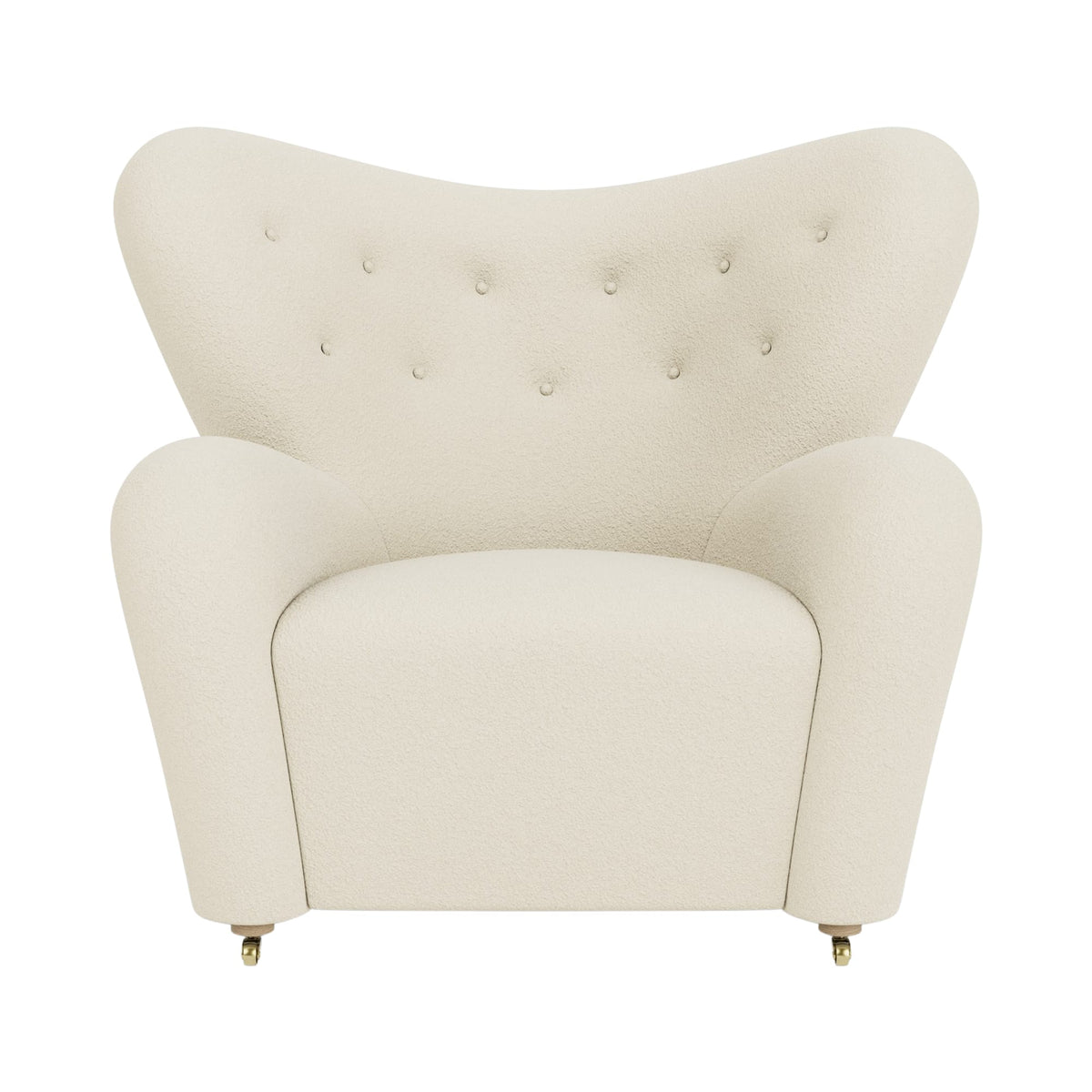 Audo Copenhagen The Tired Man Lounge Chair lenestol. Velg tekstil og treverk