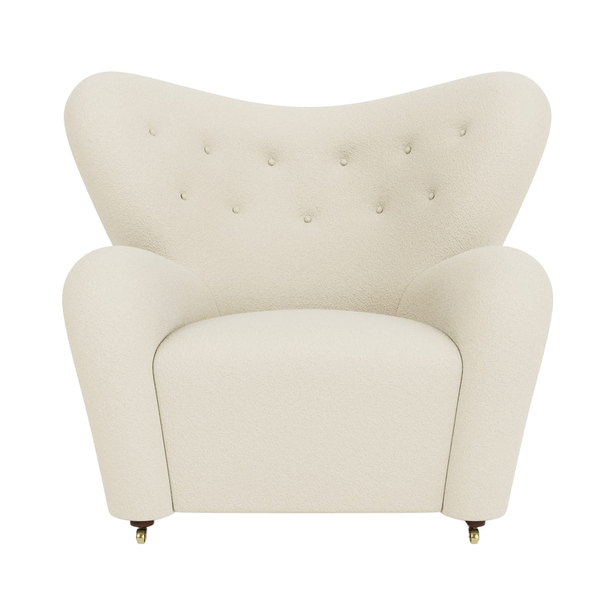 Audo Copenhagen The Tired Man Lounge Chair lenestol. Velg tekstil og treverk