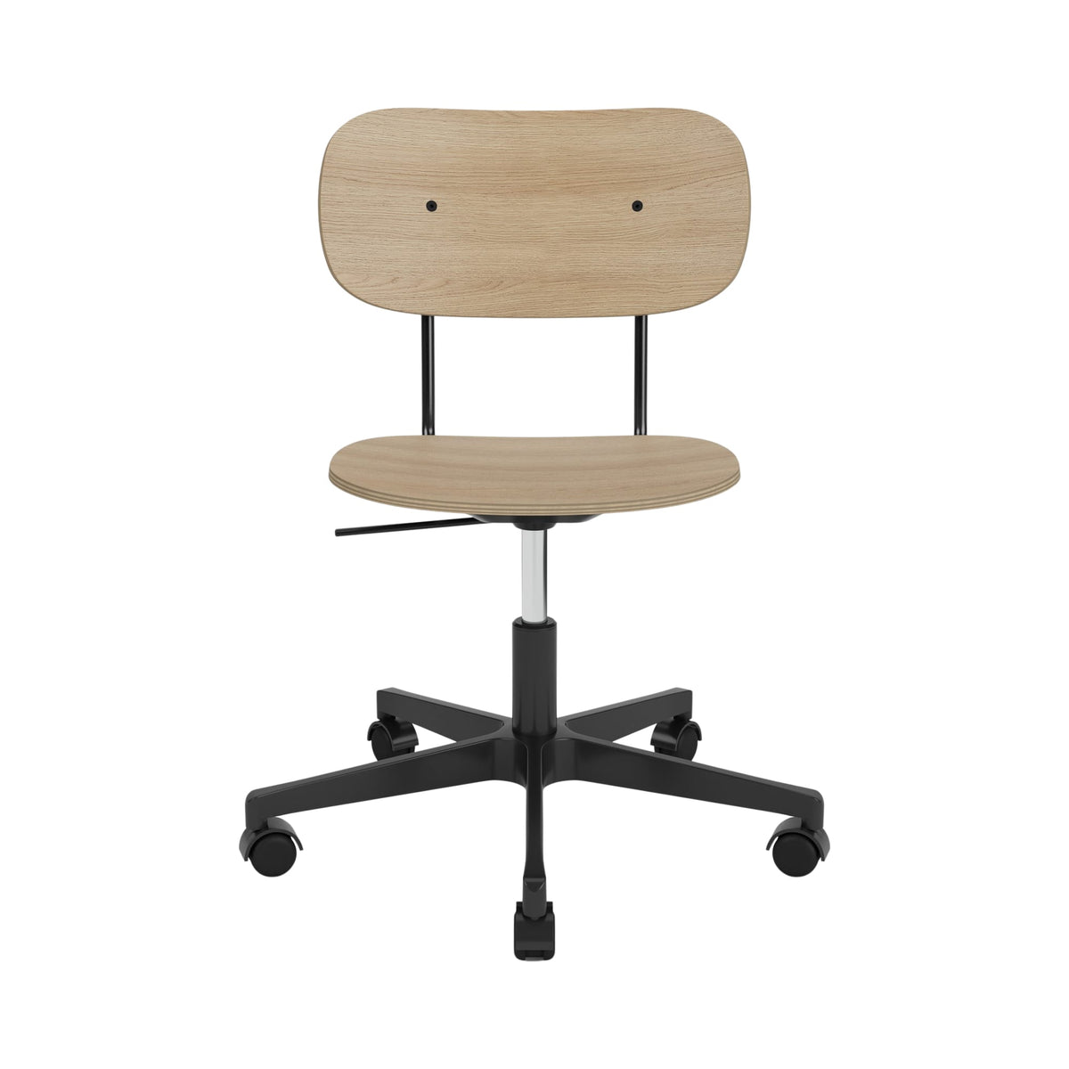 Audo Copenhagen Co Task Chair kontorstol, uten polstring. Velg understell, treverk og armlener