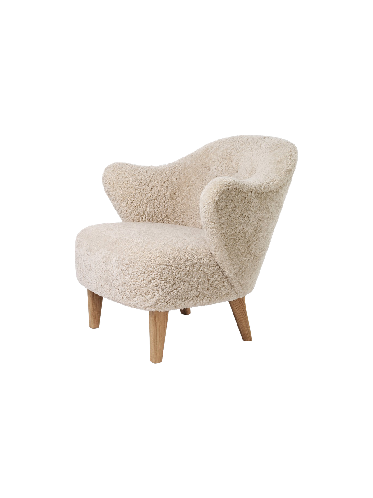 Audo Copenhagen Ingeborg Lounge Chair lenestol. Velg tekstil, treverk og knapper