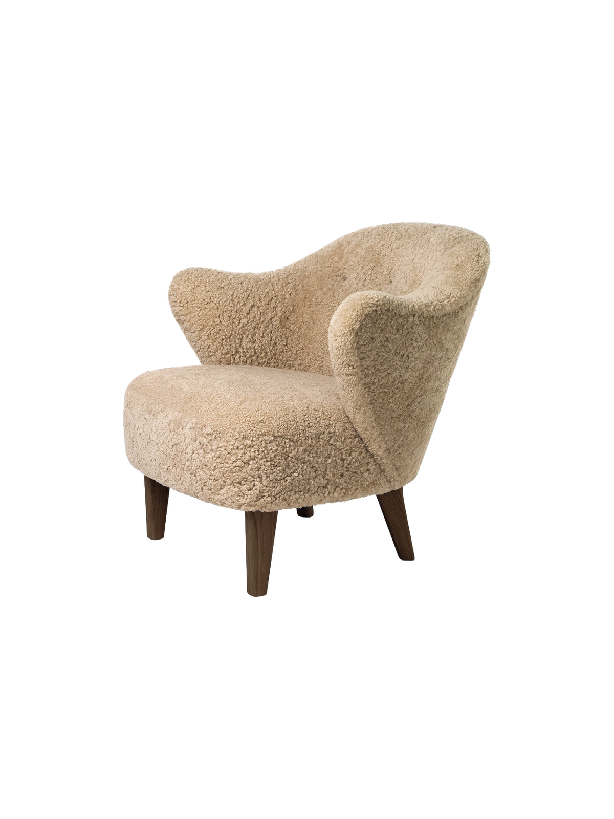Audo Copenhagen Ingeborg Lounge Chair lenestol. Velg tekstil, treverk og knapper