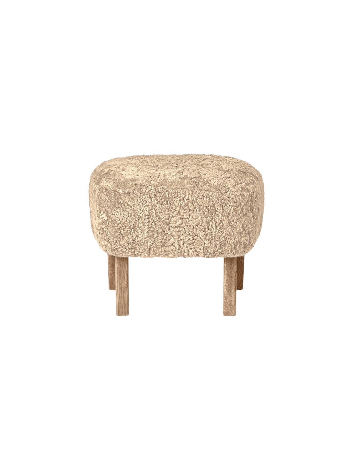 Audo Copenhagen Ingeborg Ottoman puff. Velg tekstil og treverk