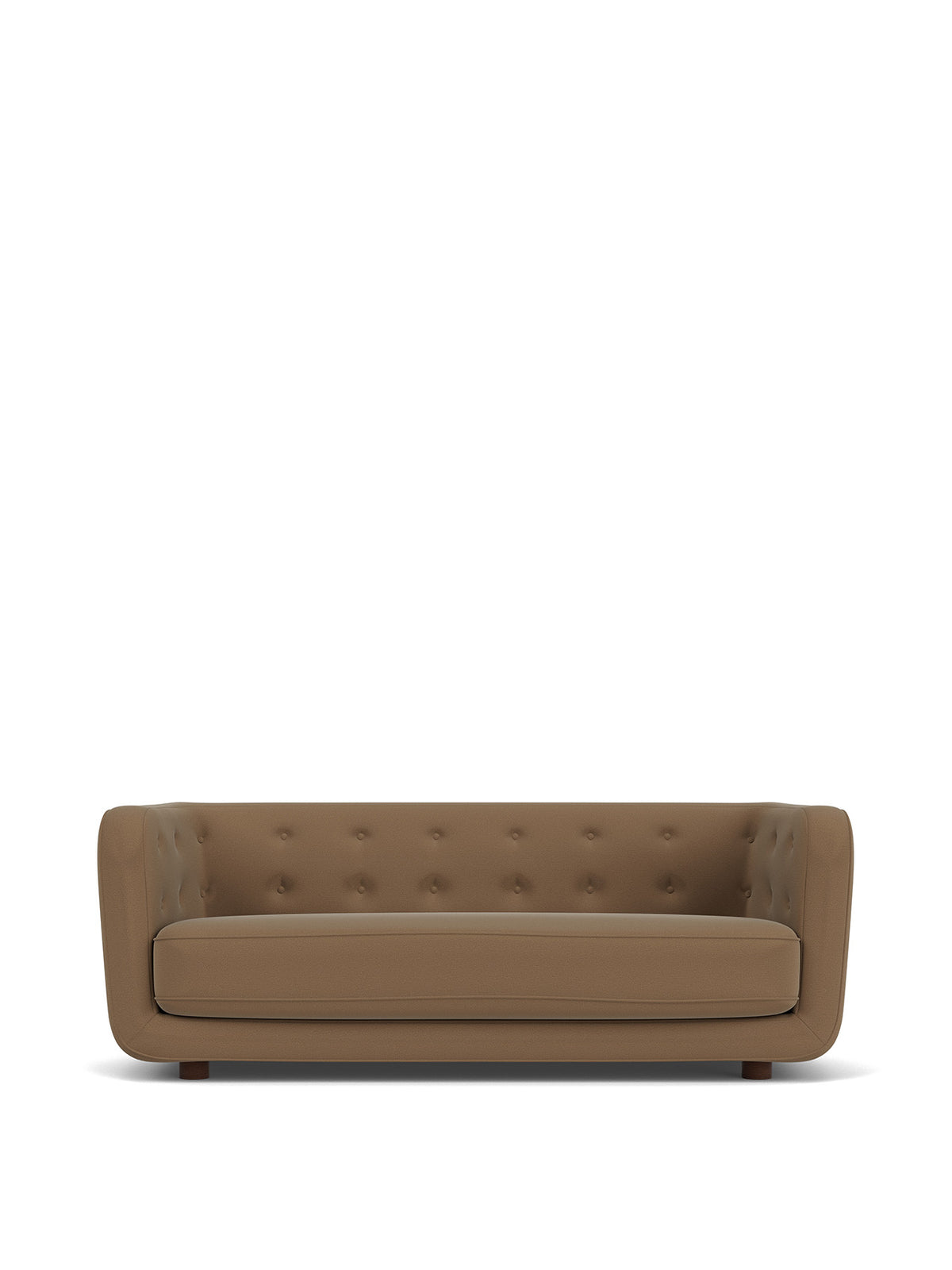 Audo Copenhagen Vilhelm Sofa sofa. Velg tekstil, treverk og knapper