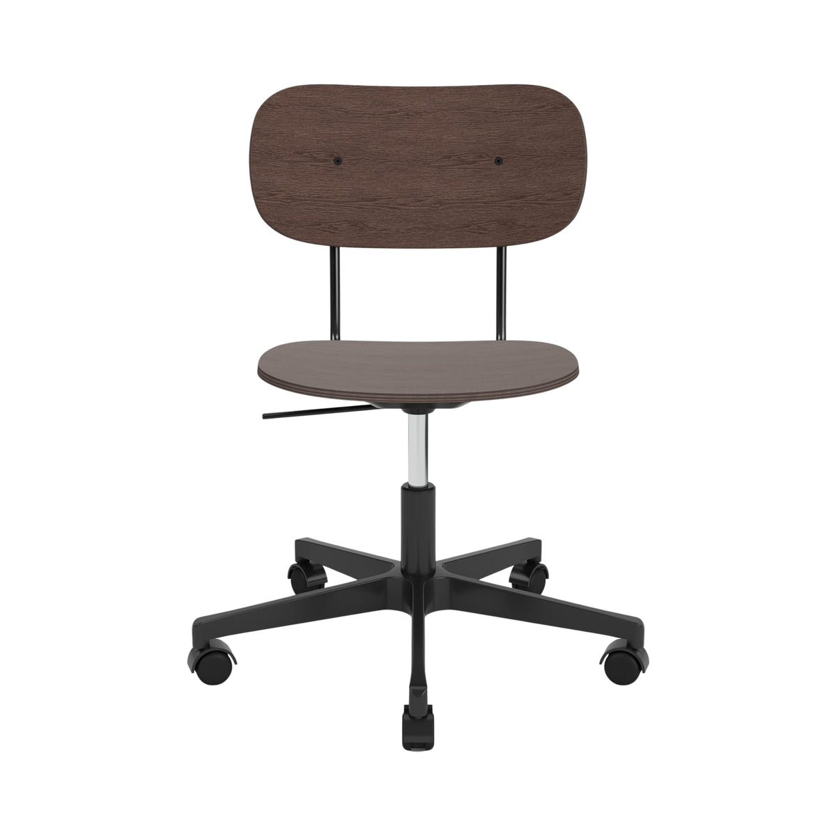 Audo Copenhagen Co Task Chair kontorstol, uten polstring. Velg understell, treverk og armlener