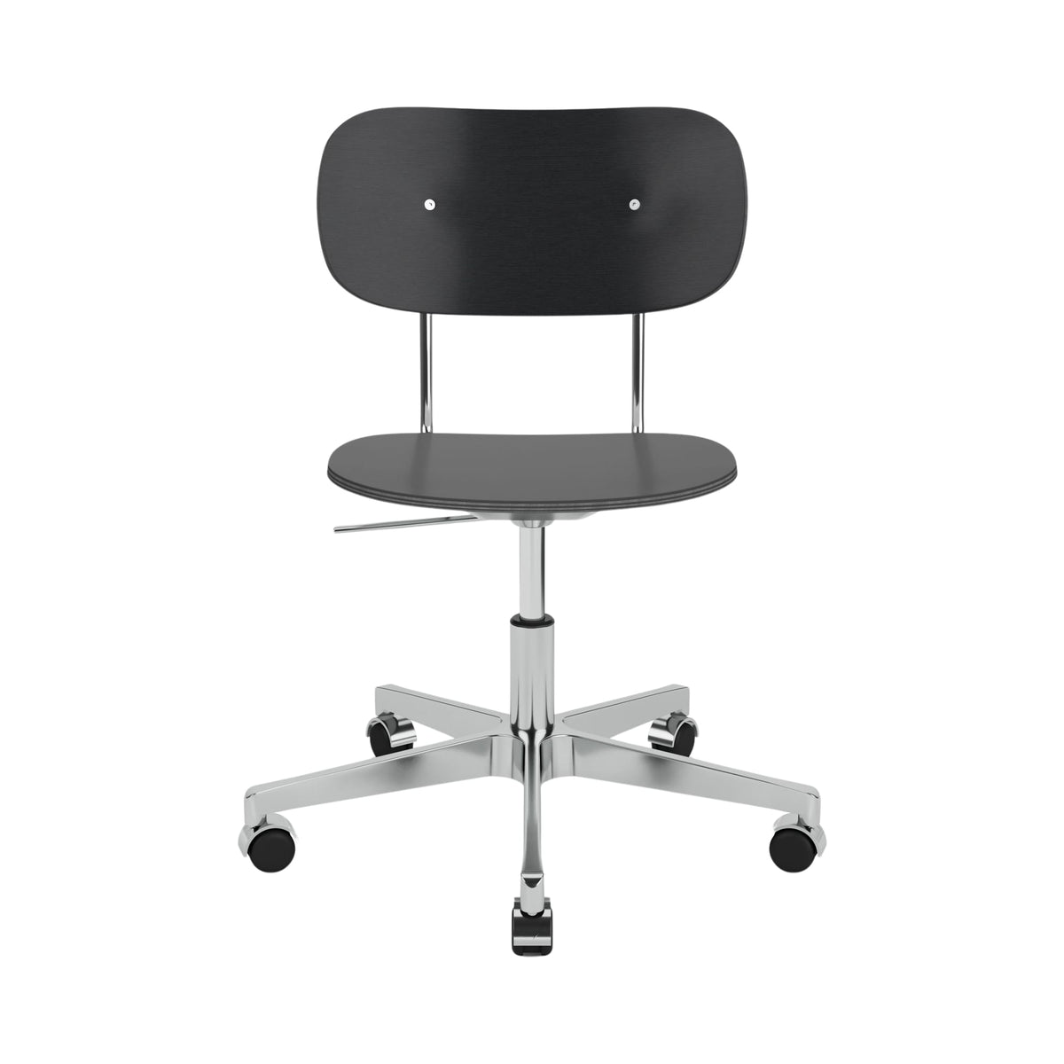 Audo Copenhagen Co Task Chair kontorstol, uten polstring. Velg understell, treverk og armlener.