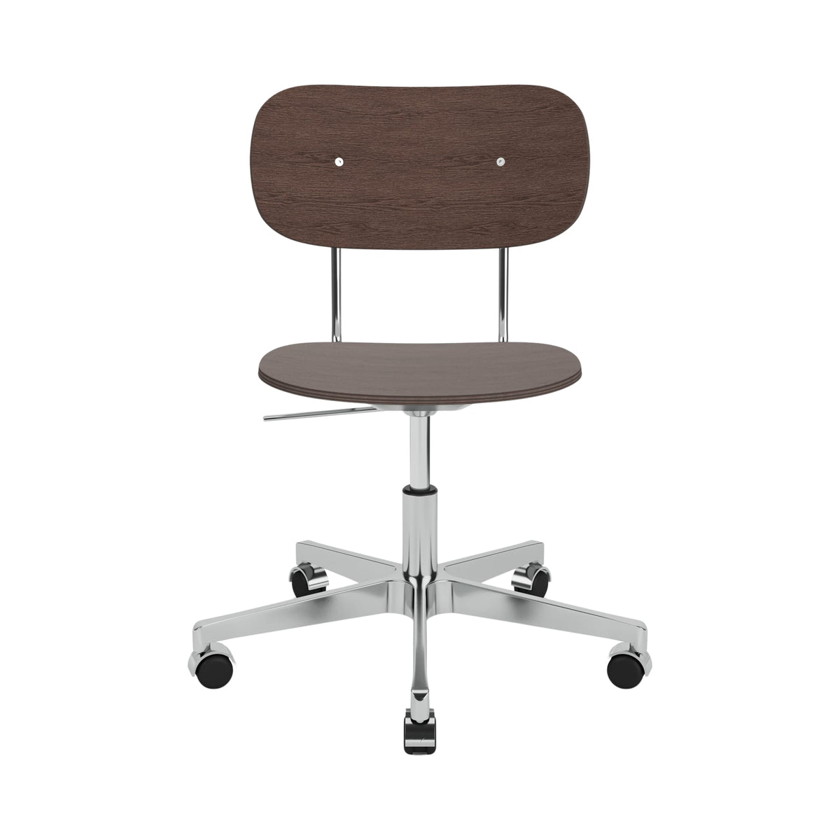 Audo Copenhagen Co Task Chair kontorstol, uten polstring. Velg understell, treverk og armlener.