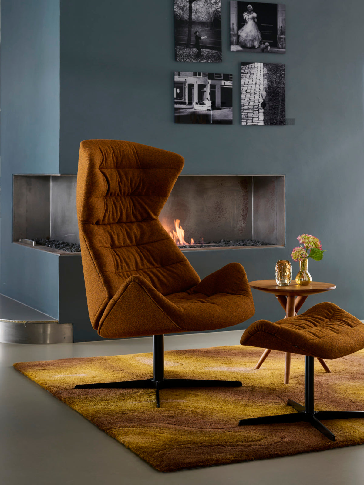 Thonet 808 H og 808 i brunt lær