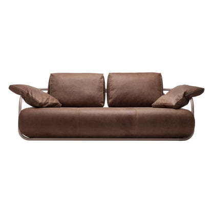 Thonet 2002/C002 sofa i brunt lær