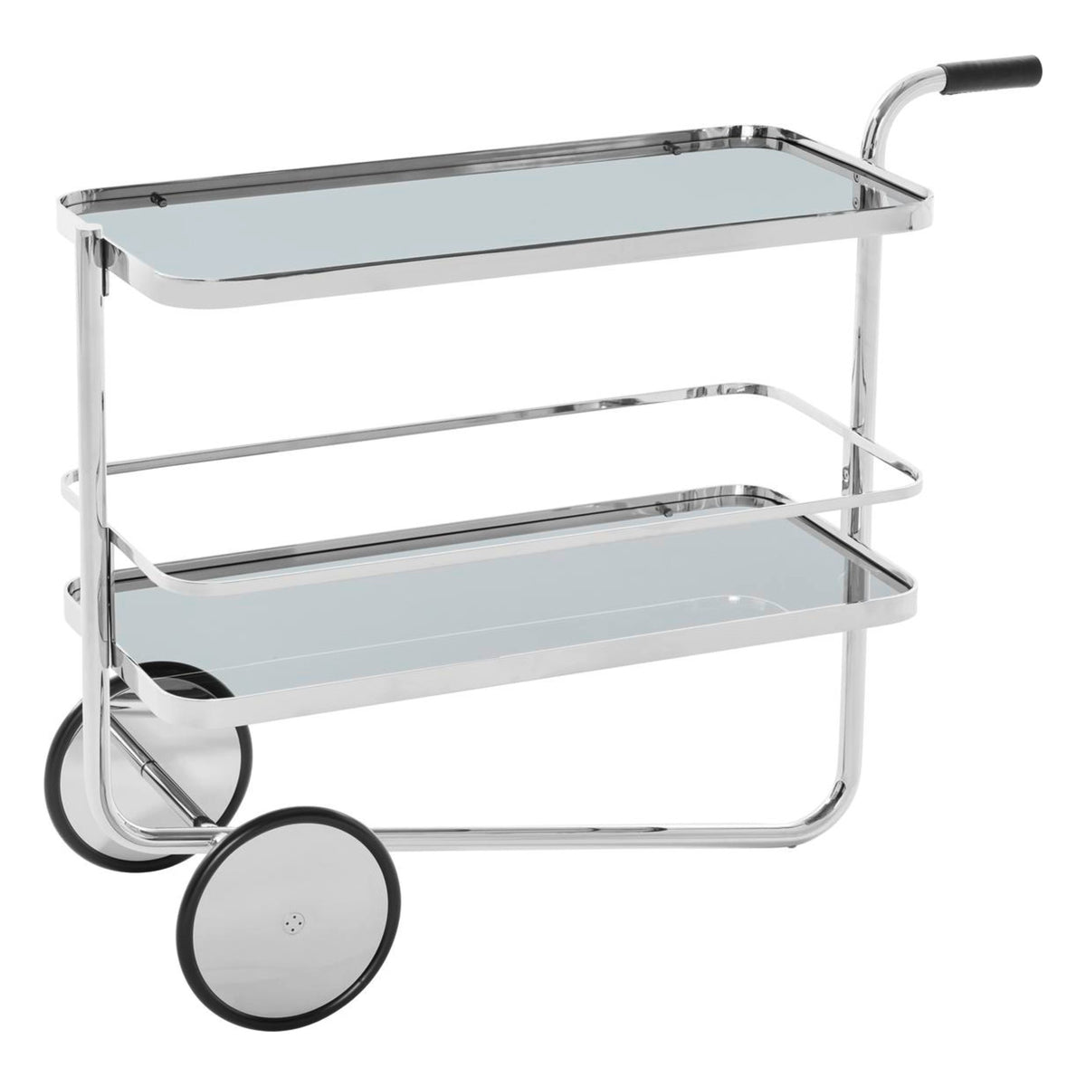 Thonet S 179 barvogn i grått tonet glass
