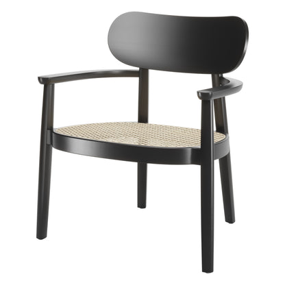 Thonet 119 F lenestol med flettet sete i sort