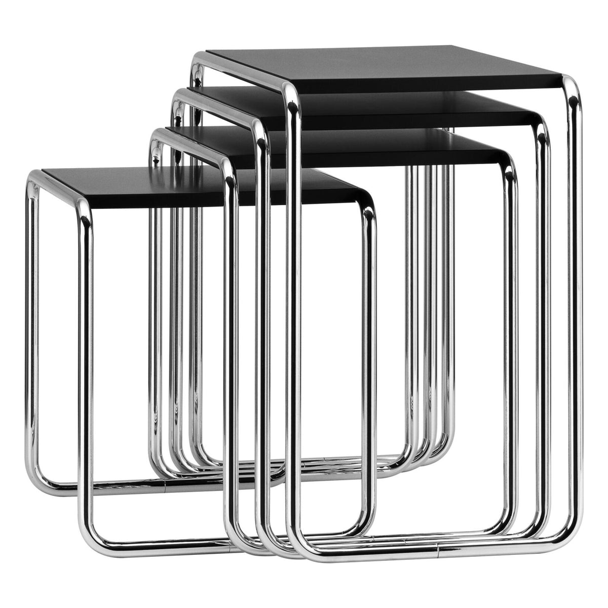 Thonet B 9 settbord i sort