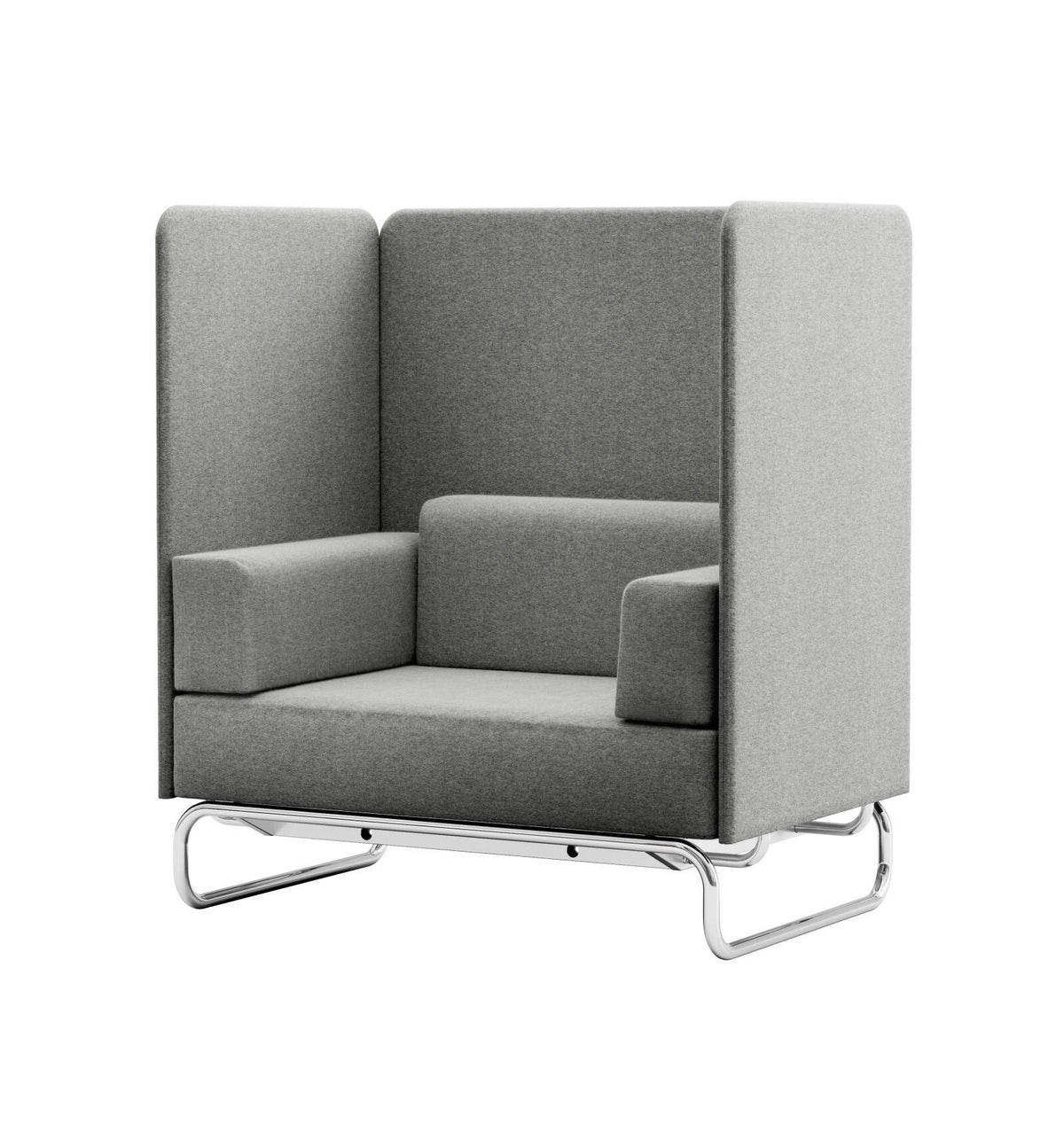Thonet S 5001/C004 med høye paneler og sideputer