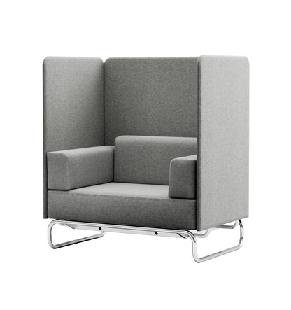 Thonet S 5001/C004 med høye paneler og sideputer