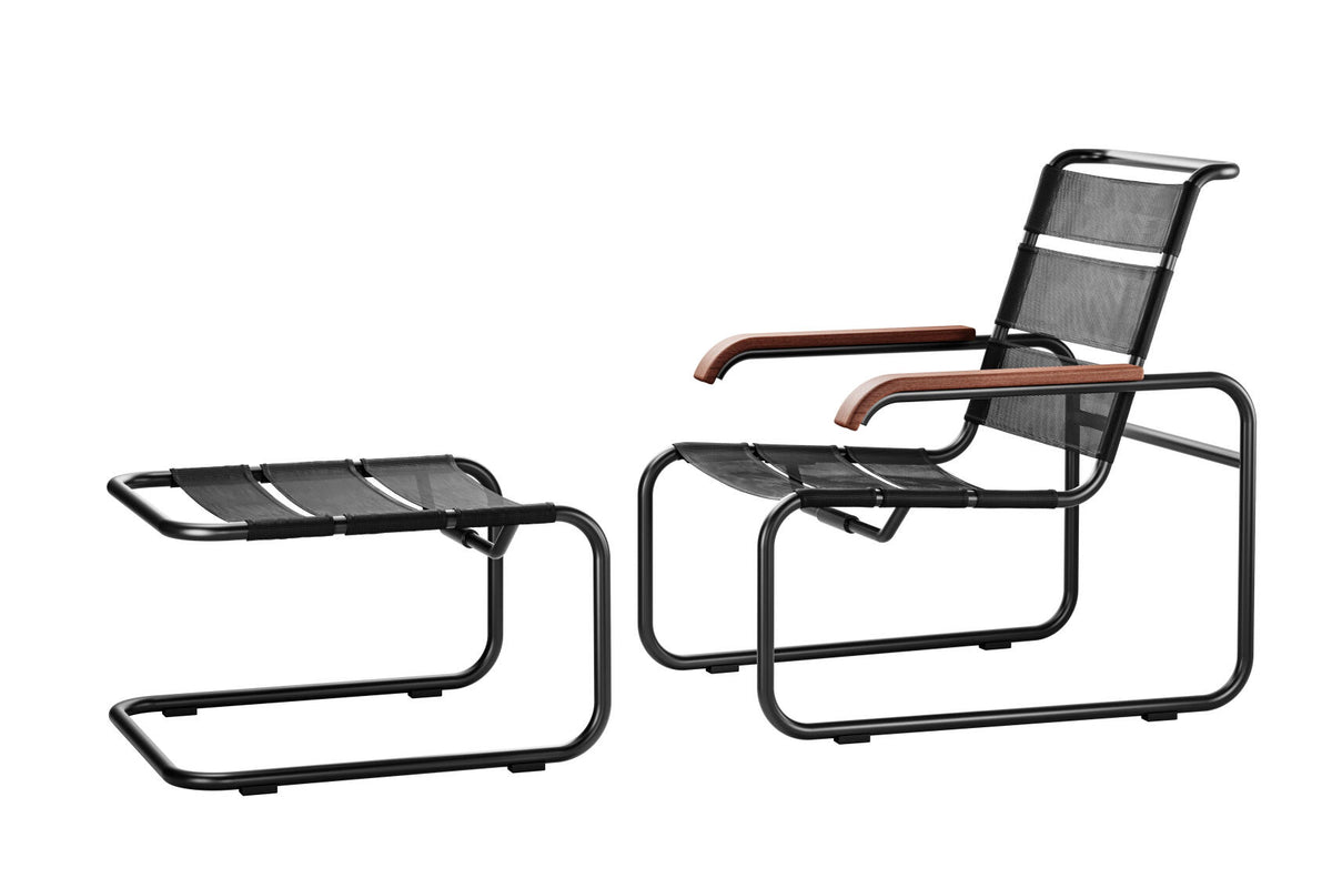 Thonet S 35 N Outdoor med fotskammel