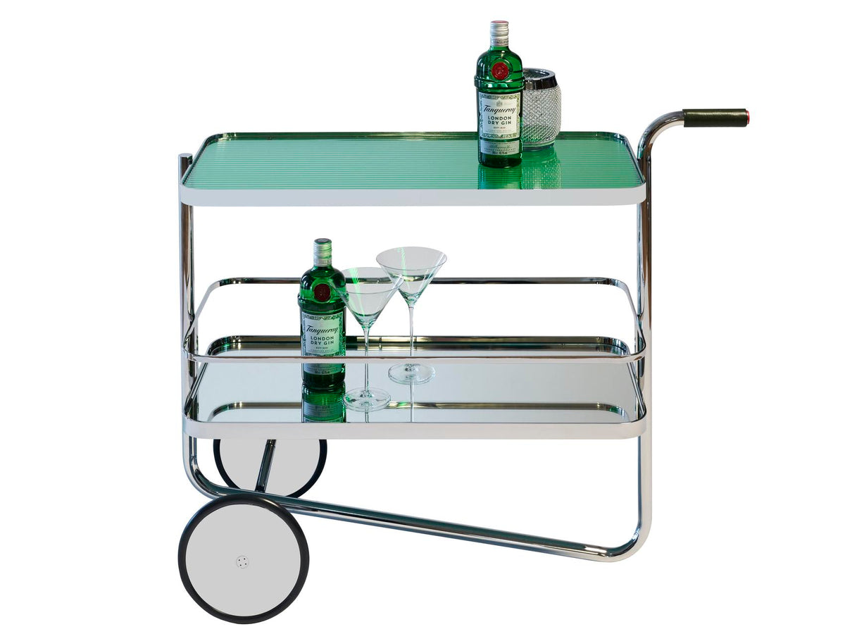 Thonet S 179 Tanqueray barvogn med grønt glass