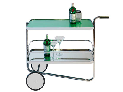 Thonet S 179 Tanqueray barvogn med grønt glass