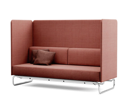 Thonet S 5000 med puter i rødt