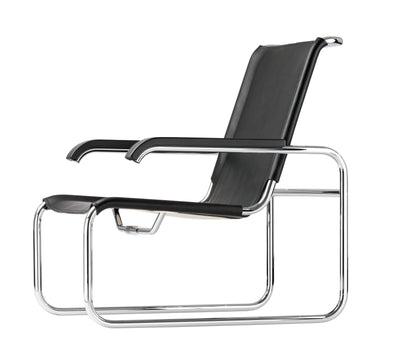 Thonet S 35 L med svarte armlener