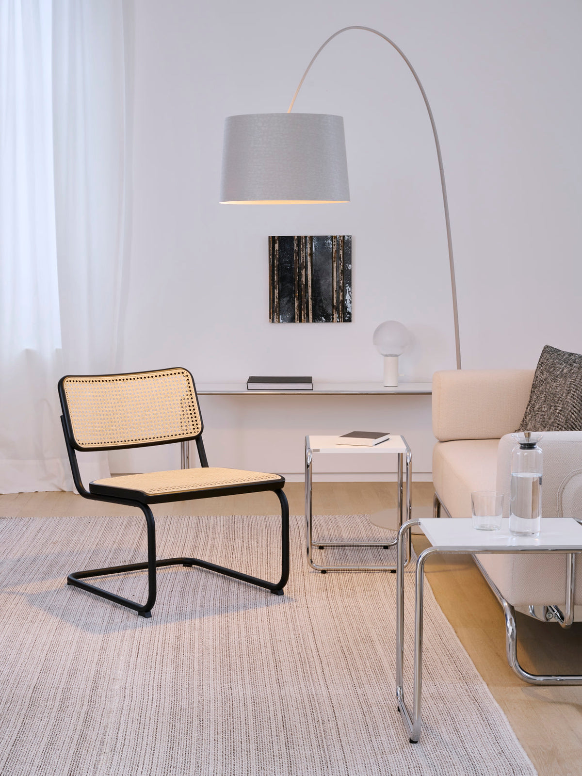 Thonet S 32 VL sort med sofabord
