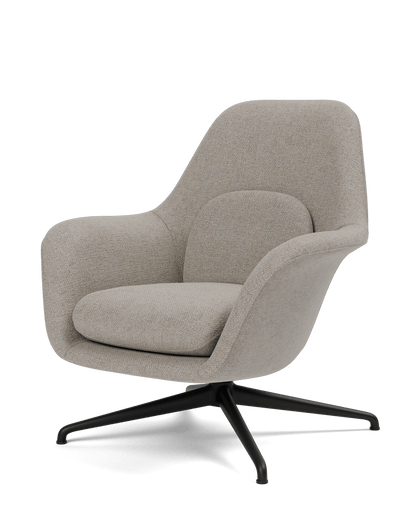 Fredericia Swoon Lounge Petit Armchair dreiefot. Velg tekstil
