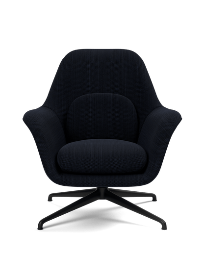 Fredericia Swoon Lounge Petit Armchair dreiefot. Velg tekstil